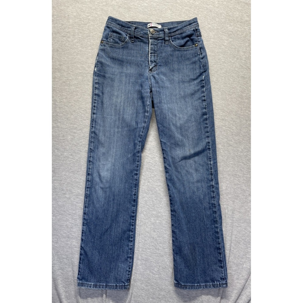 Lee Classic Fit Jeans Womens 28x28.5 Blue Denim Medium Wash Cotton‎ Straight Leg